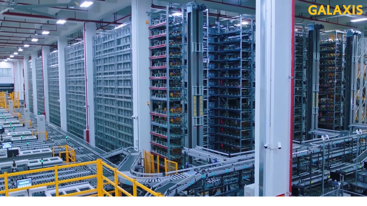 Automação de centro de distribuição com sistemas de armazenagem e separação de pedidos