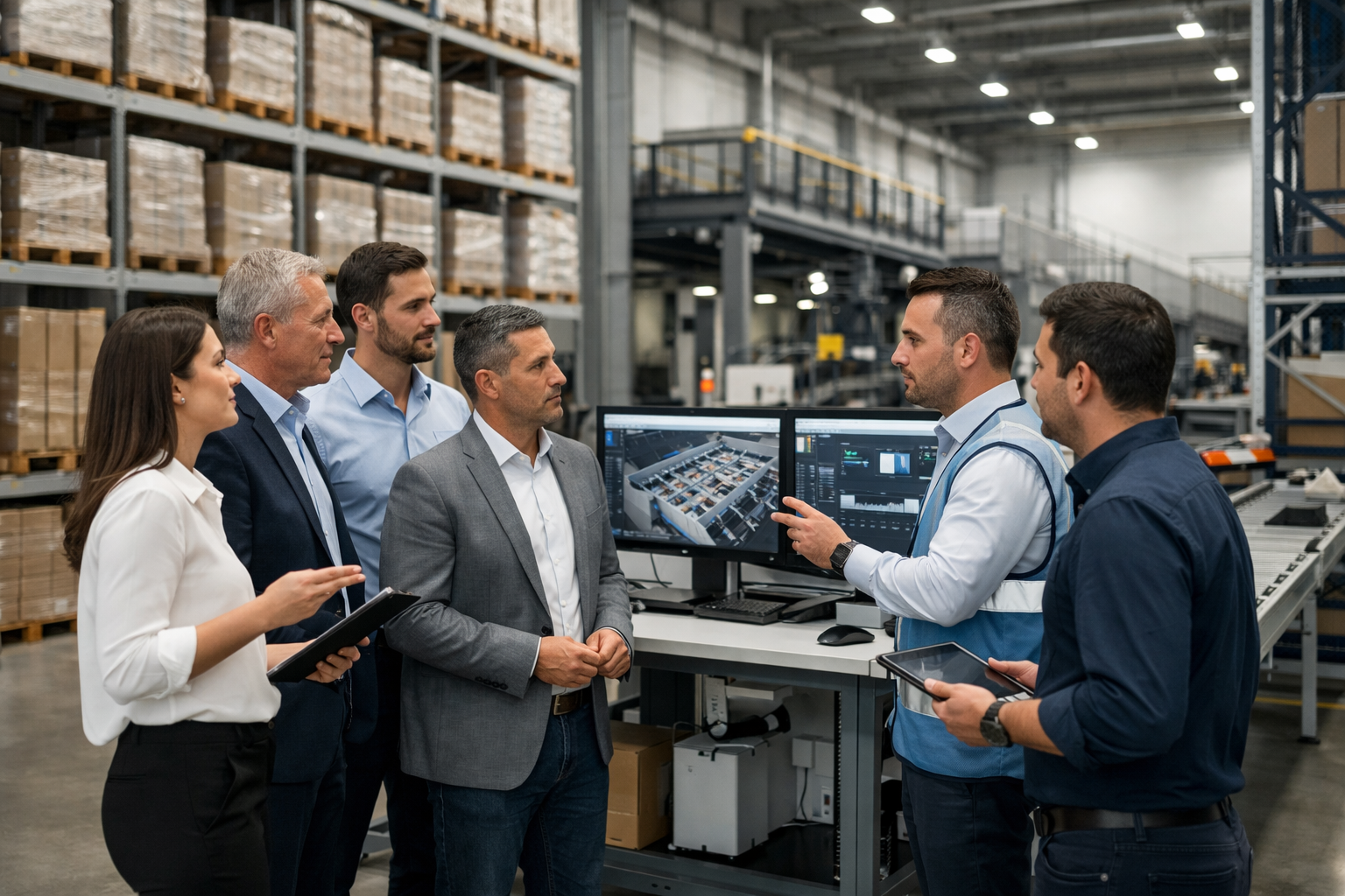 fornecedores de sistemas de automação de armazém em avaliação técnica para operação logística